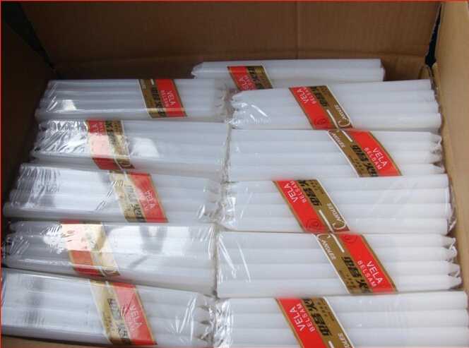  8 inch smooth daily use white candle