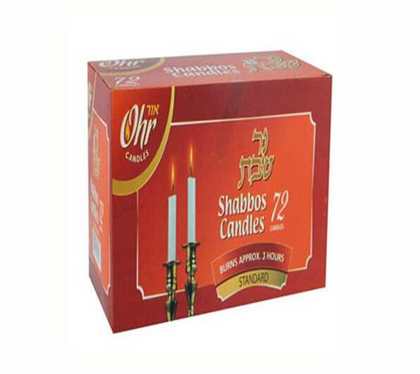  White and mulitcolor unscented plain candle