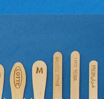 Customed hot-stamping logo printed popsicle sticks