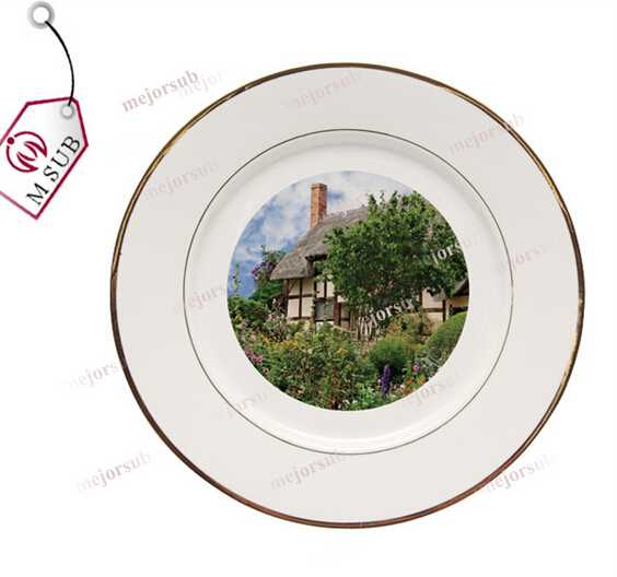 Cheap Sublimation Printing Plates With Double Gold Rims