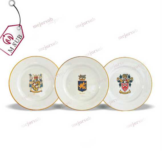 Cheap Sublimation Printing Plates With Double Gold Rims