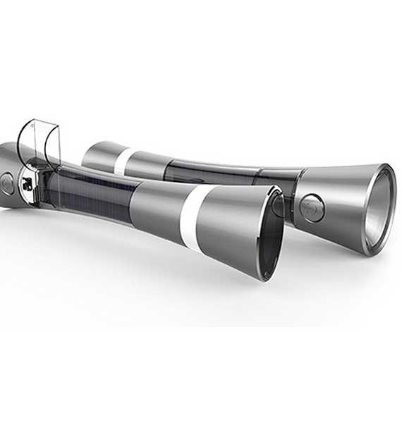 Portable Solar Emergency Camping Torch/Flashlight for Home, Outdoors