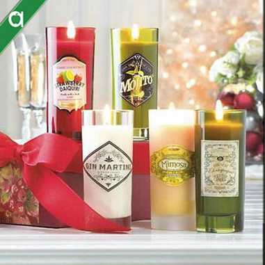 New Romantic Wine Bottle Scented Candle