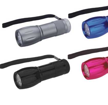 9LED Bowling Shape Flashlight Promotional Flashlight Gift Flashligh