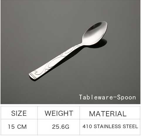 Stainless steel cutlery with exquisite handle