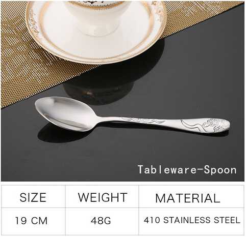 Fatware spoon and fork set with pattern handle