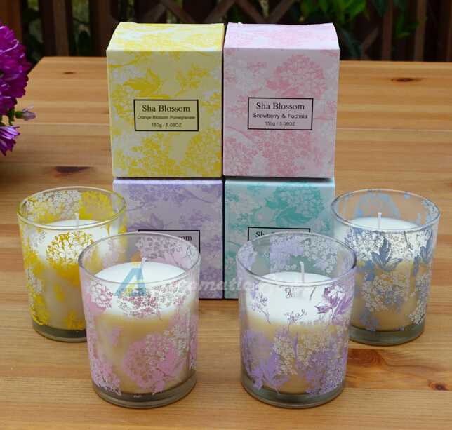 150G freshness hot sale decal jar candle