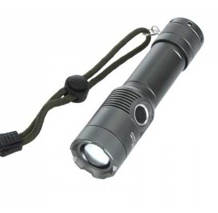 Wholesale Aluminum Alloy Telescopic Focus Strong Light Flashlight