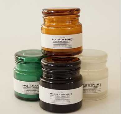 2.5 Oz Glass Jar Customized Scented Candle