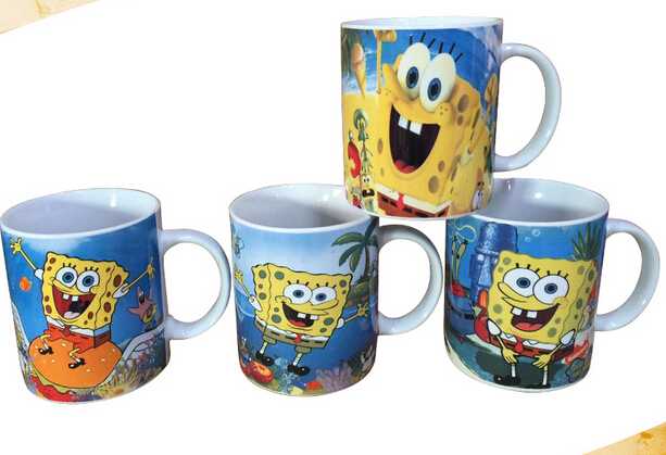 12 oz Best Selling  Cartoon Decal Ceramic Mug