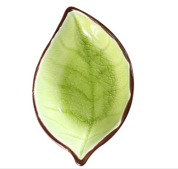Leaf Shape Customized Size Ceramic Plate