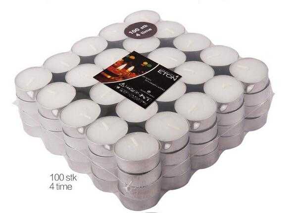 Competitive price white tealight candles in bulk