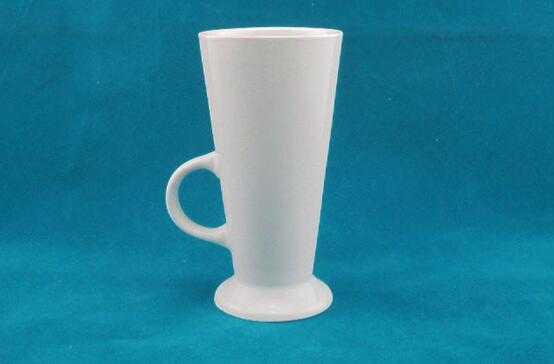 High Footed Single-Layer  Ceramic Coffee Mug