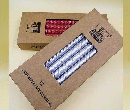 High Quality Colorful Spiral Taper Candle