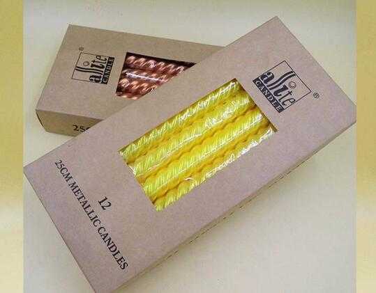 High Quality Colorful Spiral Taper Candle