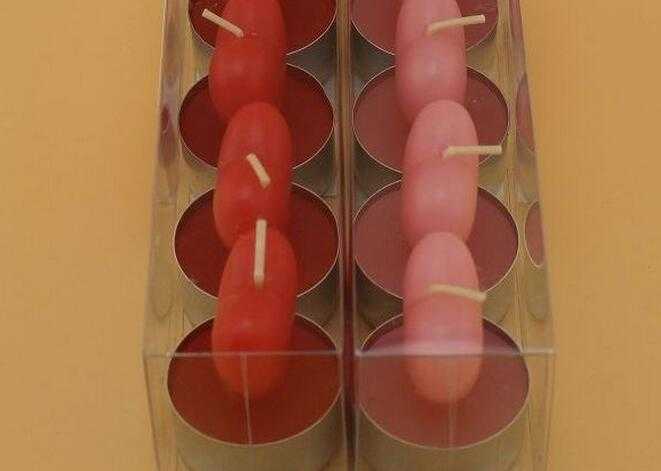 Unique Design Colorful Tealight Candle With Holder