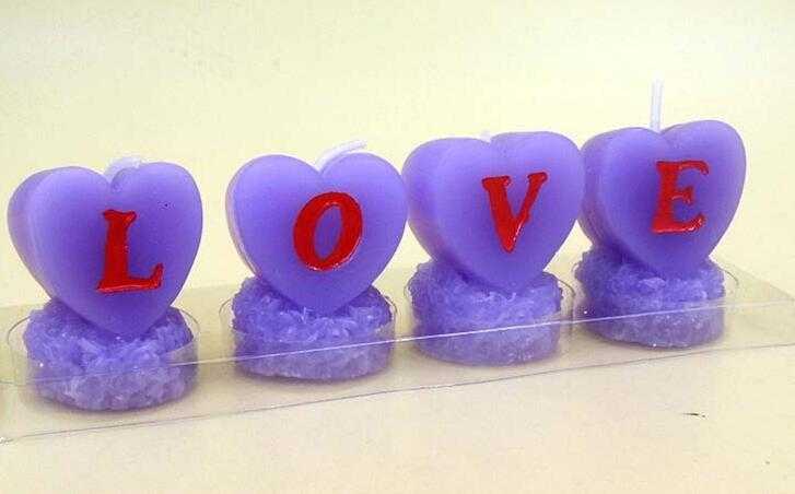 Unique Design Colorful Tealight Candle With Holder