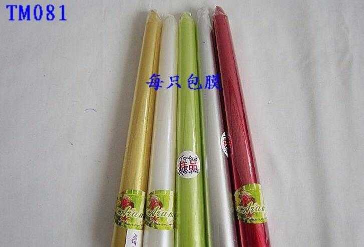 Various Size Metallic Painted Taper Candle