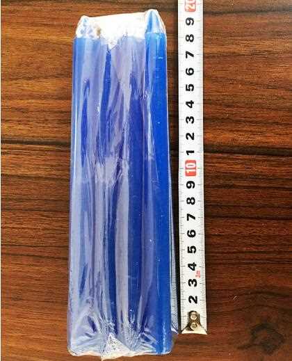 Multi-Colored Paraffin Wax Pillar Candle