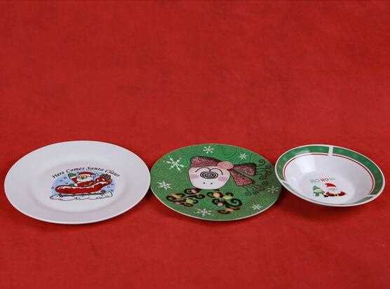 Eco-Friendly Merry Christmas Porcelain Plate
