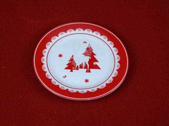 Eco-Friendly Merry Christmas Porcelain Plate