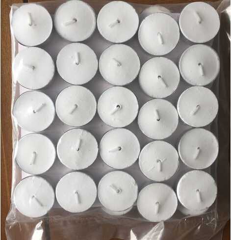 White Non-scented tealight candle wholesale 