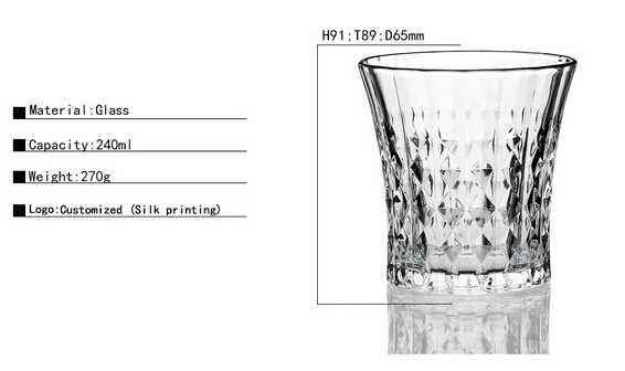 Hot Sale Hand Painted Crystal Wine Glass