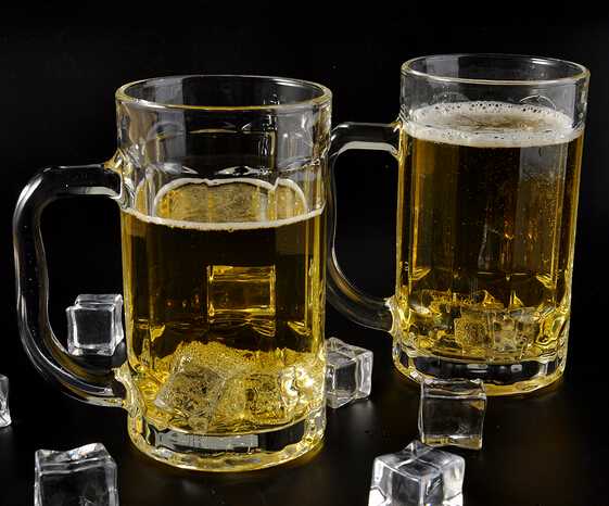 350ml Capacity Customized Color Beer Glass