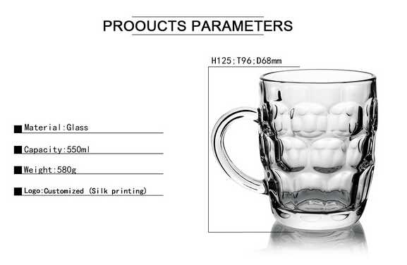 550ml Eco-Friendly Double Wall Beer Wine Cup