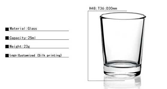 Small Capacity Crystal Shot Glass Cup