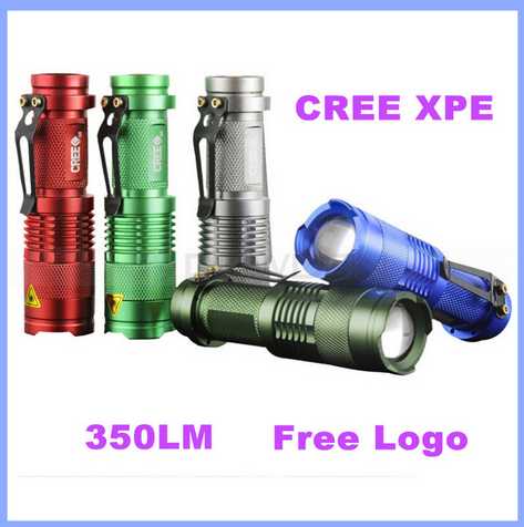 CREE XPE 3 Zoom Mode Aluminum LED Emergency Flashlight