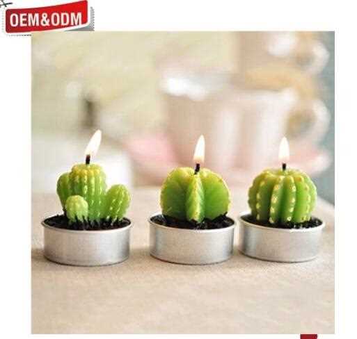  Newest  Plants Design Scented Christmas Candles