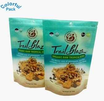 Food Moisture-proof Frosted Bags Metalized Aluminum Foil Ziplock Stand Up Pouch