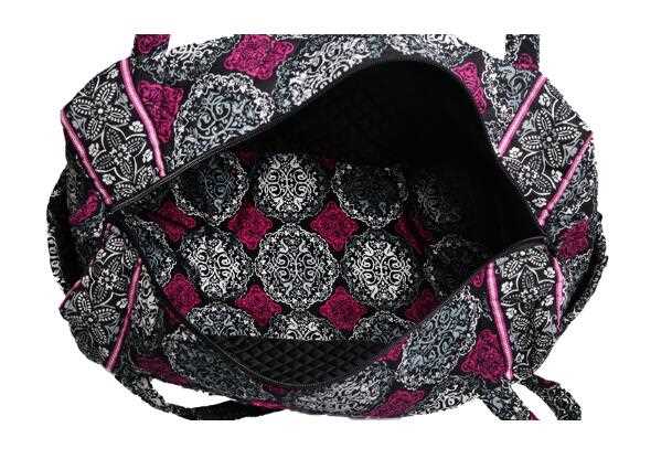 NEWEST DESIGN FLORAL PRINT QUILTED COTTON WEEKEND TRAVEL BAG