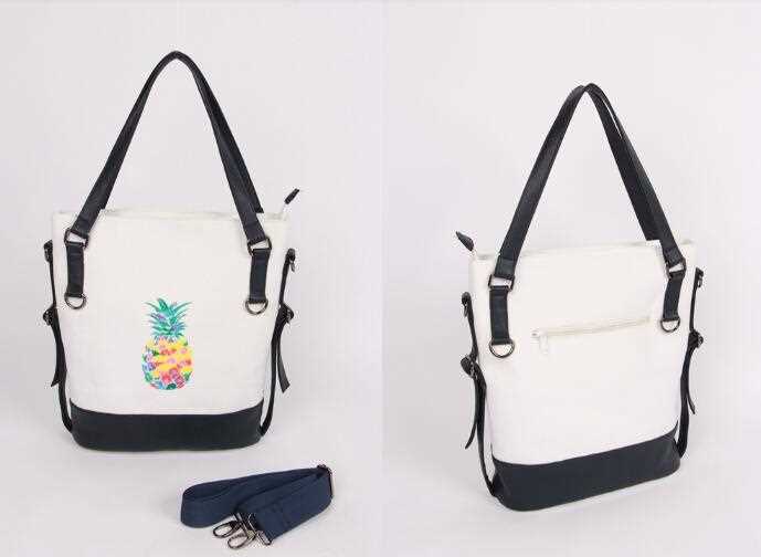 CUSTOMIZED LOGO CANVAS TOTE SHOPPING BAG