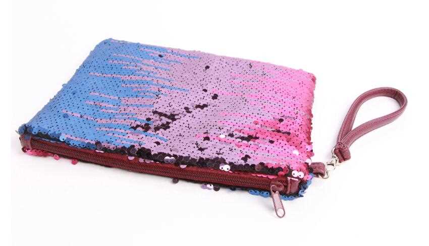 HIGH QUALITY SEQUIN EMBROIDERY COSMETIC BAG