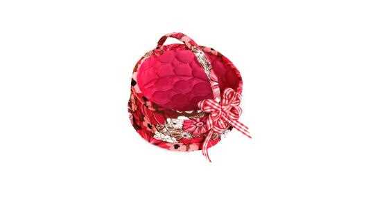 BASKET COTTON BAG WITH BUTTERFLY KNOT