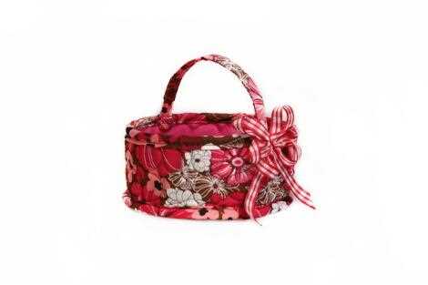 BASKET COTTON BAG WITH BUTTERFLY KNOT