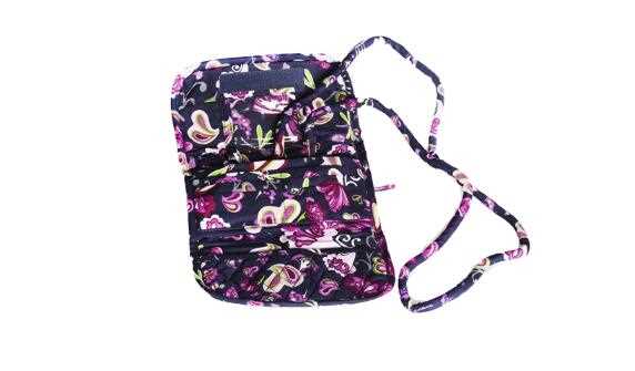 QUILTED FLOWER PRINTING PHONE STORAGE BAGS
