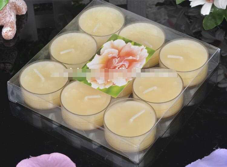 Set of 9pcs Tealight Candles In PVC box