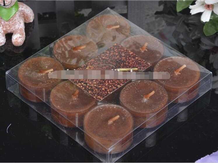 Set of 9pcs Tealight Candles In PVC box