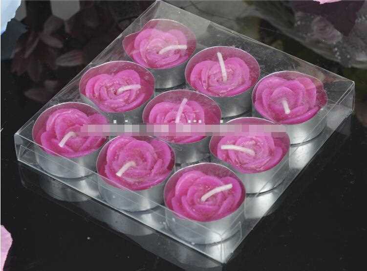 Novetly Rose Tealight Candles Set