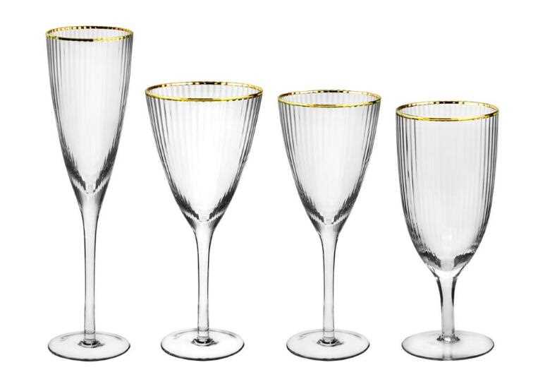 Cheap Wedding Decorated Glassware Set Wholesale