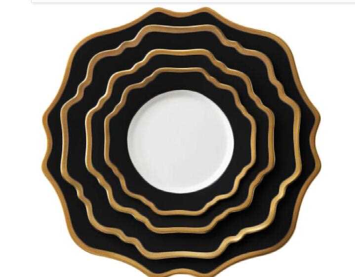 ceramic sealloped porcelain dinner plates 