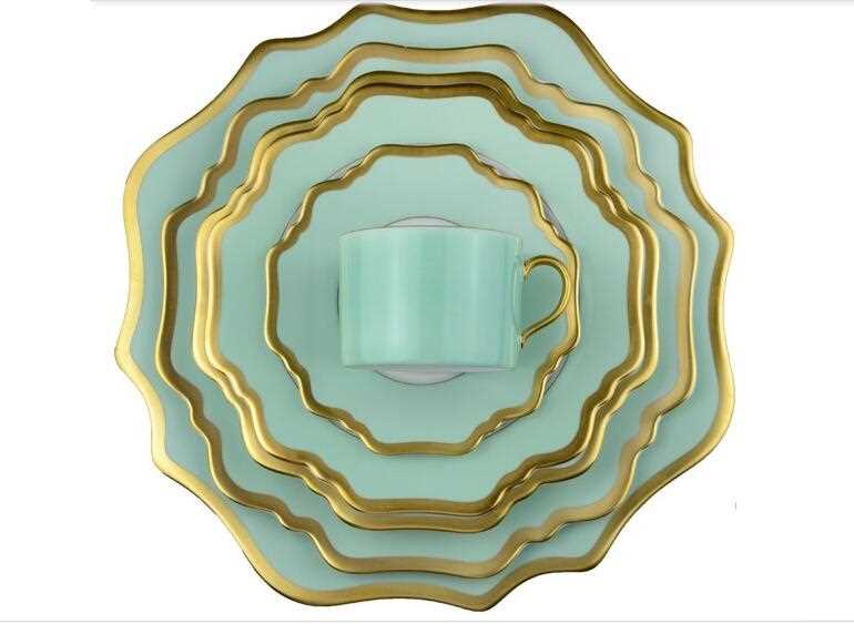 ceramic sealloped porcelain dinner plates 