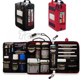 First Aid Kit & Survival Pack - Car, Home, Work, Travel, Camping