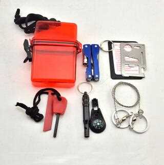 earthquake rescue equipment sos tool boxes emergency self defense survival gear camping tool sos mini emergency kit