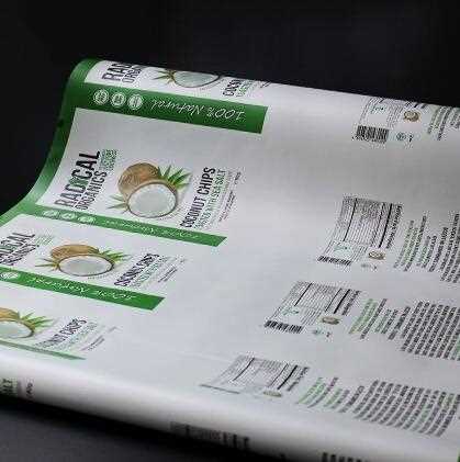Laminated Food Grade Plastic Packaging Film For Coco Nut