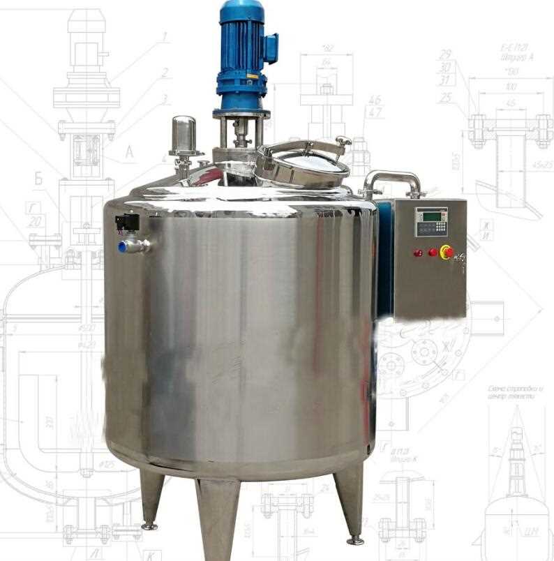 1000 Liter ice cream aging tank with anchor mixer factory price China