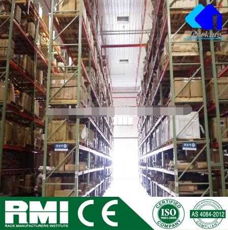 Common Use Steel Teardrop Style Pallet Racking System
